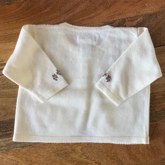 Infant delicate knit cardigan sweater 6-12mo - Picture 7 of 8